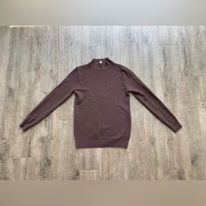 Brown Turtleneck Knit Sweater Men’s